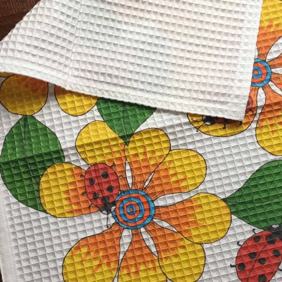 Kitchen towel "Yellow flowers"