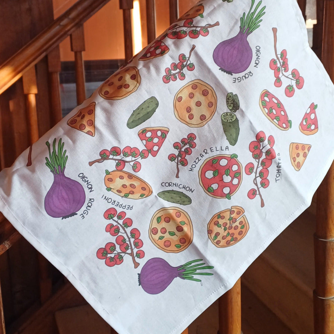 Kitchen towel "Pepperoni pizza"