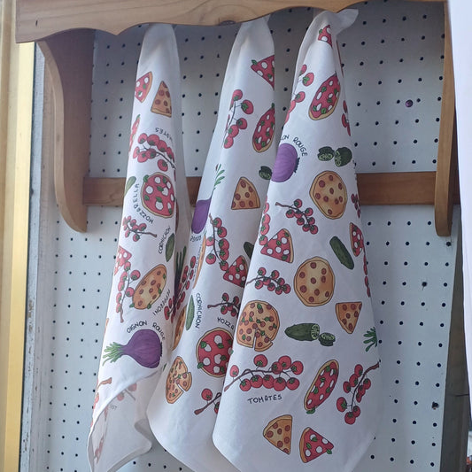 Kitchen towel "Pepperoni pizza"