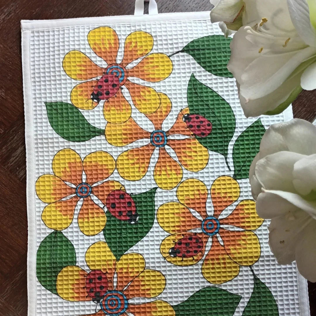 Kitchen towel "Yellow flowers"