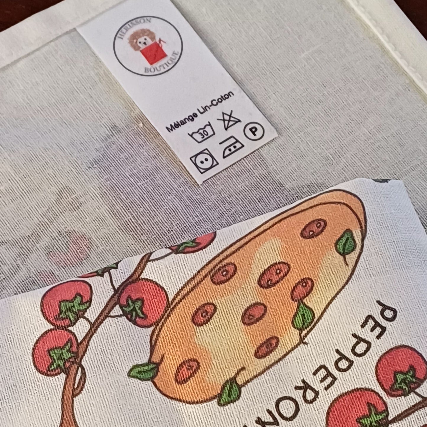 Kitchen towel "Pepperoni pizza"